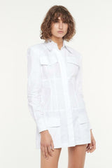 MANNING CARTELL Stunt Rider Shirt Dress - White Sz12