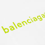 BALENCIAGA Copyright Logo T-Shirt / Lime  - Small