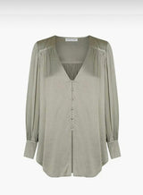 SHONA JOY Jona Long Sleeve Blouse - Sage Sz8