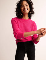 BODEN Fluffy Jumper - Vibrant Pink SzL