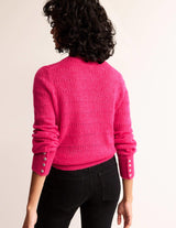 BODEN Fluffy Jumper - Vibrant Pink SzL