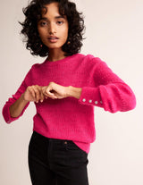 BODEN Fluffy Jumper - Vibrant Pink SzL