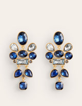 BODEN Cluster Jewel Earrings - Blue