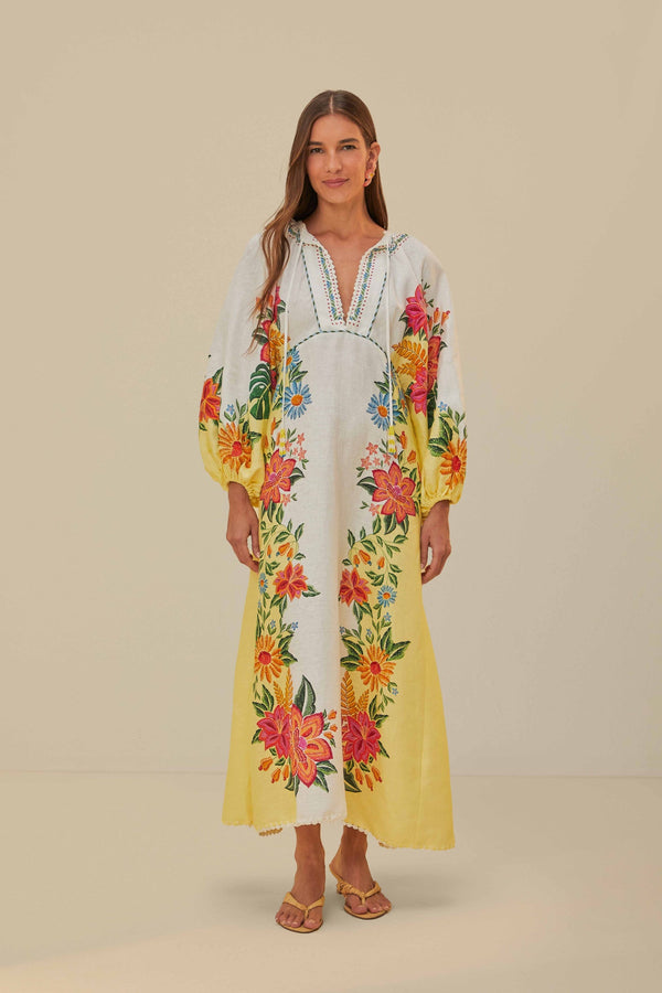 FARM RIO Bloom Garden Maxi Dress SzS