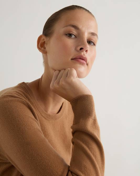 N PEAL Evie Classic Cashmere Jumper - Sahara SzM