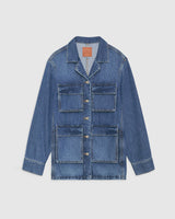 ANINE BING Alden Jacket in Arctic Blue - SzS