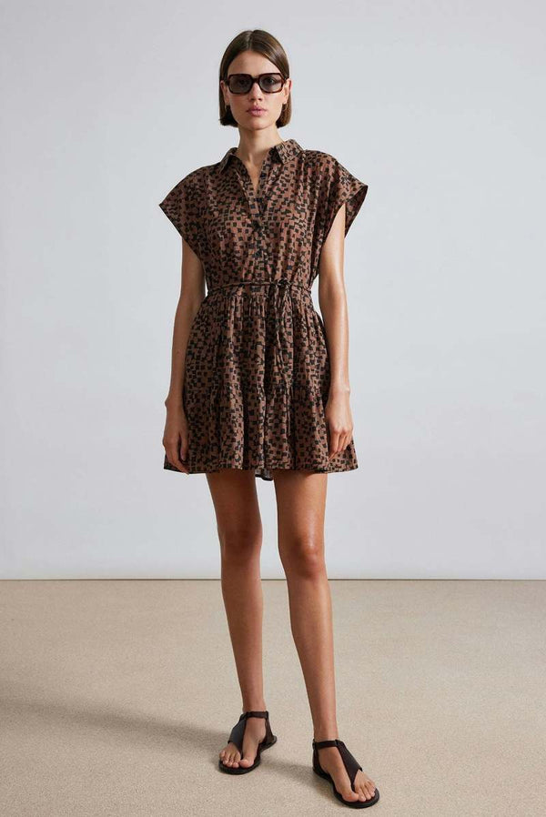 APIECE APART Anita Mini Dress - Brown SzS