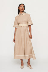 CLEA Lucia Shirtdress - Oat SzS