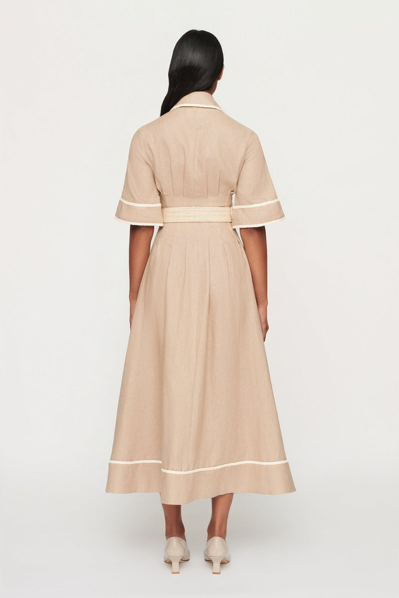 CLEA Lucia Shirtdress - Oat SzS