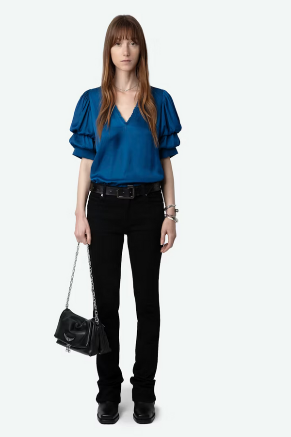 ZADIG & VOLTAIRE Taste Satin Blouse - SzXS