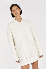 DISSH Wool Blend Bomber - Cream Sz12