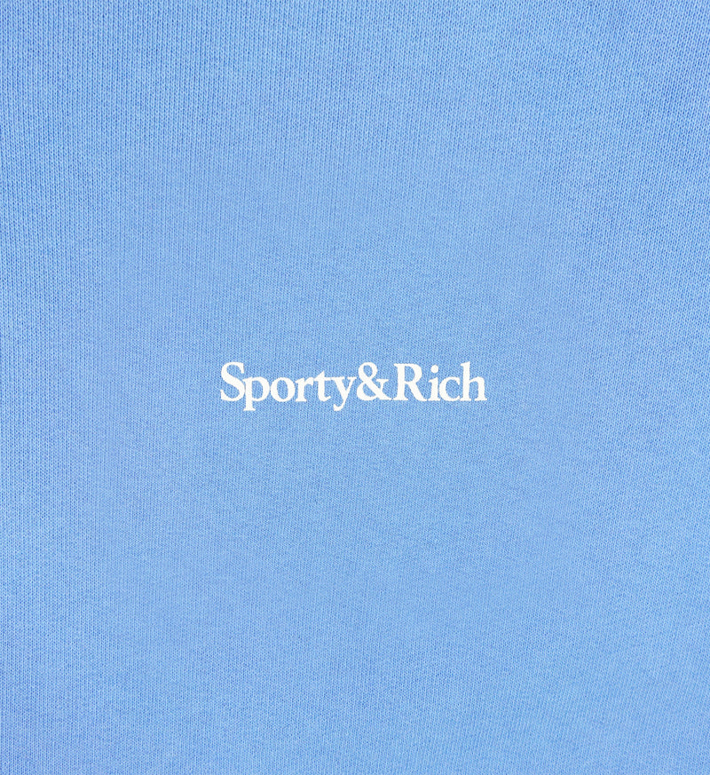 SPORTY & RICH Drink More Water Crewneck - Periwinkle SzL