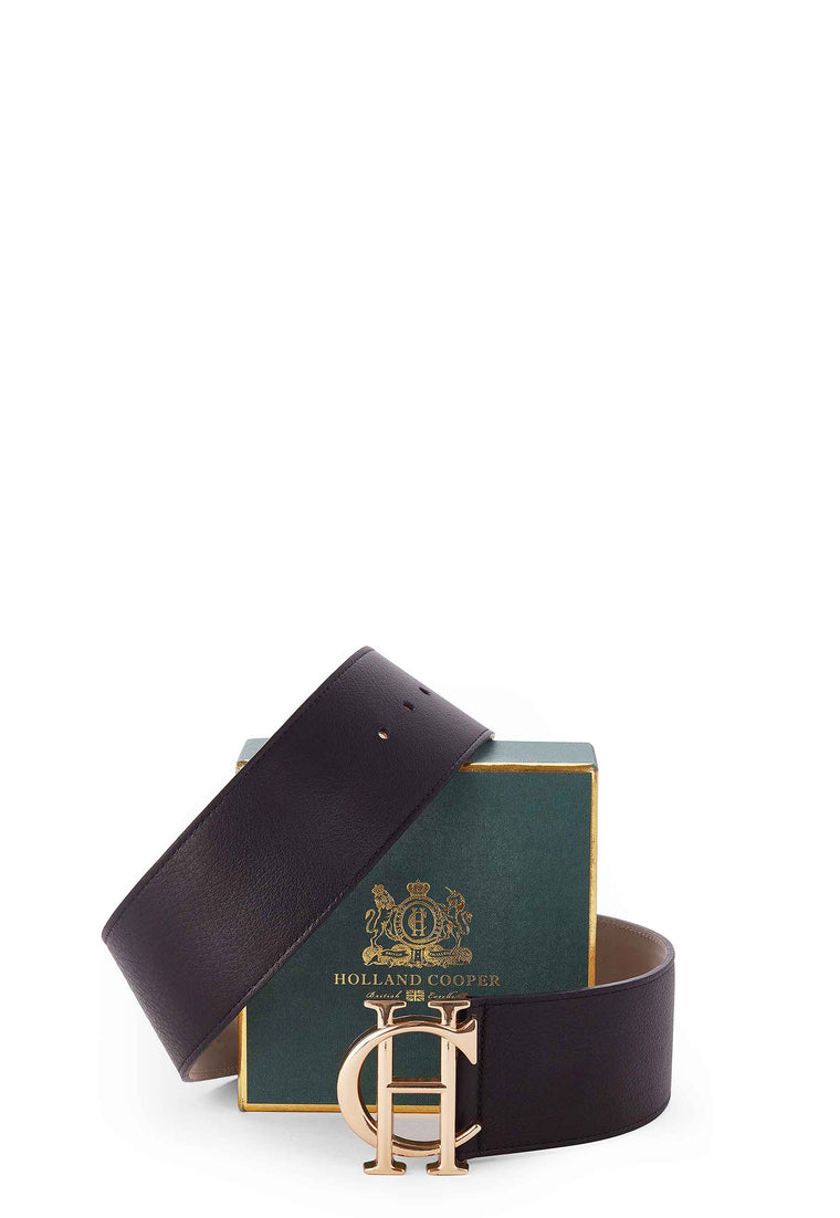 HOLLAND COOPER Wide Belt - Black SzS