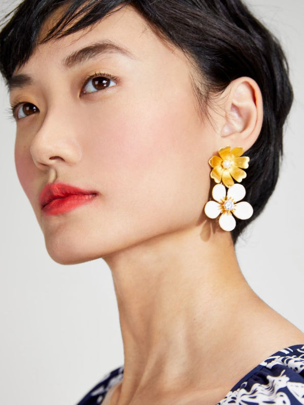 KATE SPADE Garden Party Double Drop Earrings