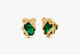 KATE SPADE Pavé Present Studs - Emerald