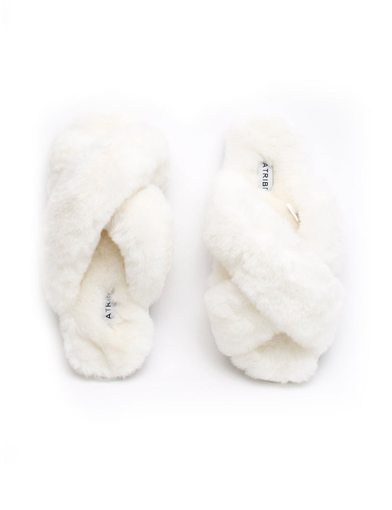 LA TRIBE Crossover Sheepy Slipper - Milk EU39