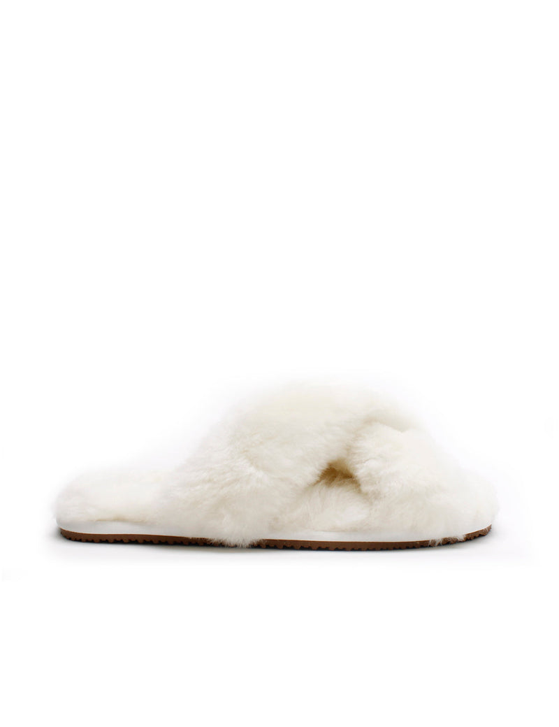 LA TRIBE Crossover Sheepy Slipper - Milk EU39