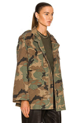 NILI LOTAN Jackie Camo Army Jacket SzM