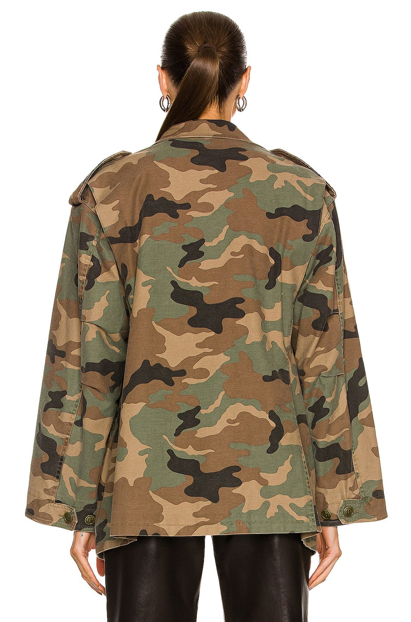 NILI LOTAN Jackie Camo Army Jacket SzM