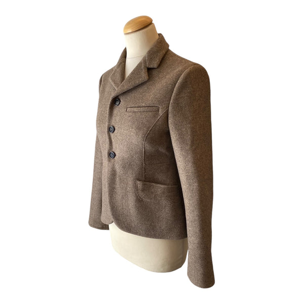 MIU MIU Wool Blazer Beige Size IT38 NZXS