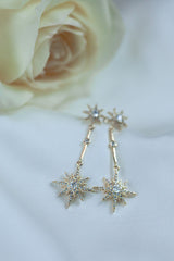 BEAUTIFUL EARTH Star & Sun Drop Earrings