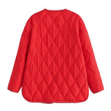 Quilted Liner Jacket - Red