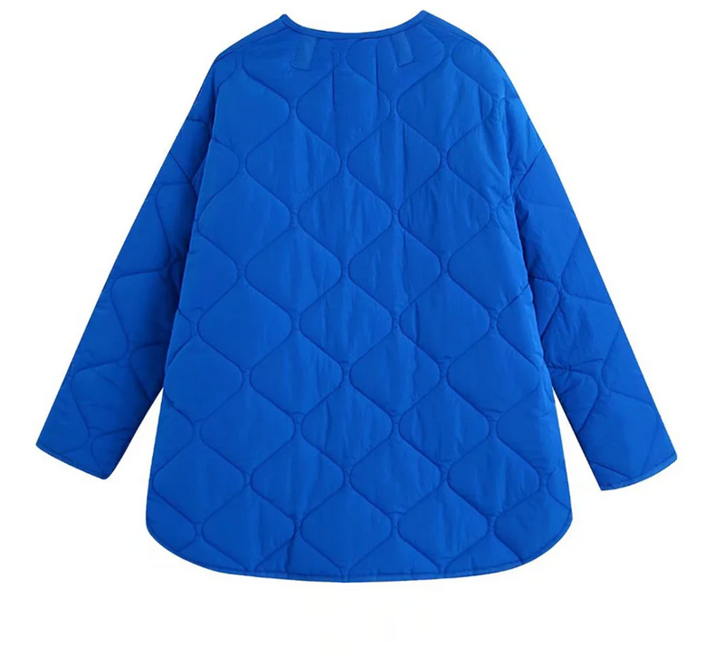 Quilted Liner Jacket- Cobalt