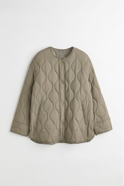 Quilted Liner Jacket - Sage