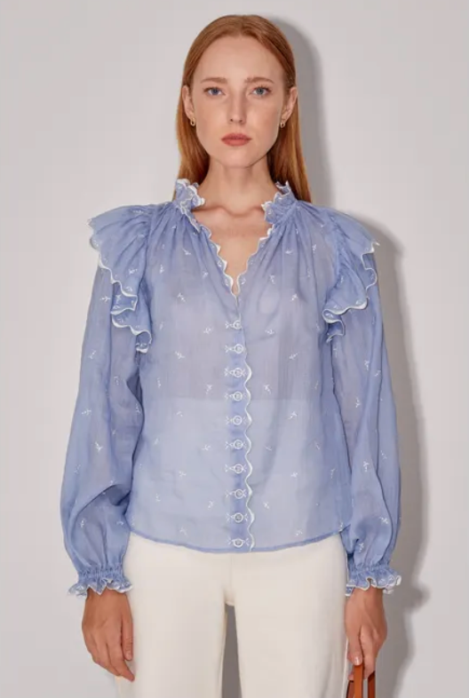 MAGALI PASCAL Ronja Shirt - Blue SzM