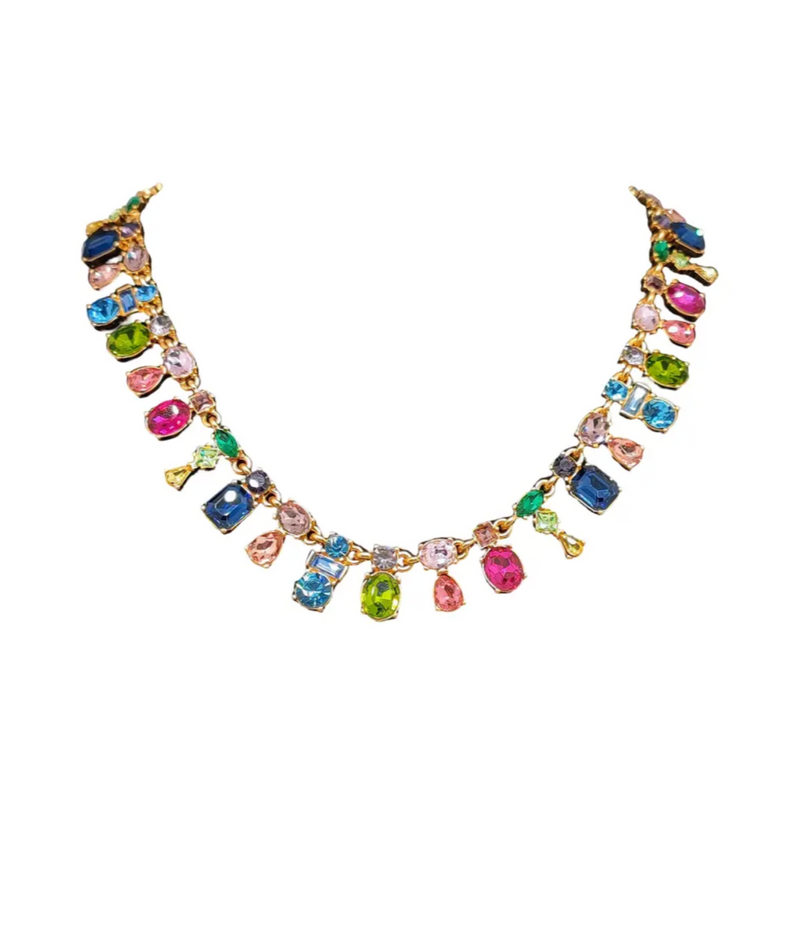 OSCAR DE LA RENTA Candied Crystal-Embellished Choker