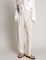 MUNTHE Monsoon Trousers - Ivory Sz36 NZ8/10