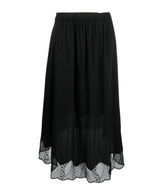 ZADIG & VOLTAIRE Joslin Jacquard Silk Skirt -Black Sz36 NZS