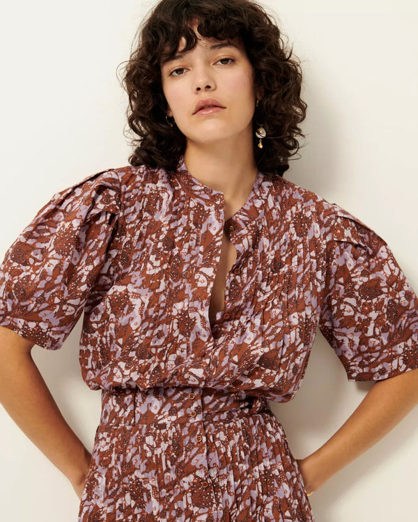 SESSÙN Virginia Sun Blouse - Rust