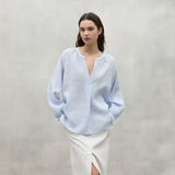 ECOALF Lai Striped Shirt Light Blue