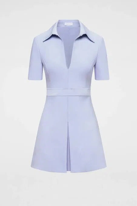 SCANLAN THEODORE Milano Pleat Dress - Blue US6 NZ10