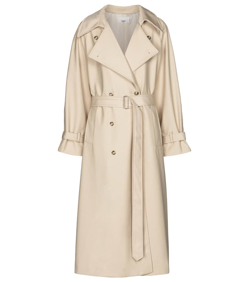 THE FRANKIE SHOP Woven Twill Trench Coat - SzXS/S