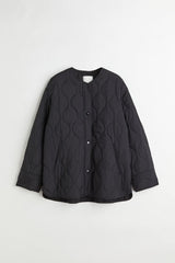 Quilted Liner Jacket  - Black