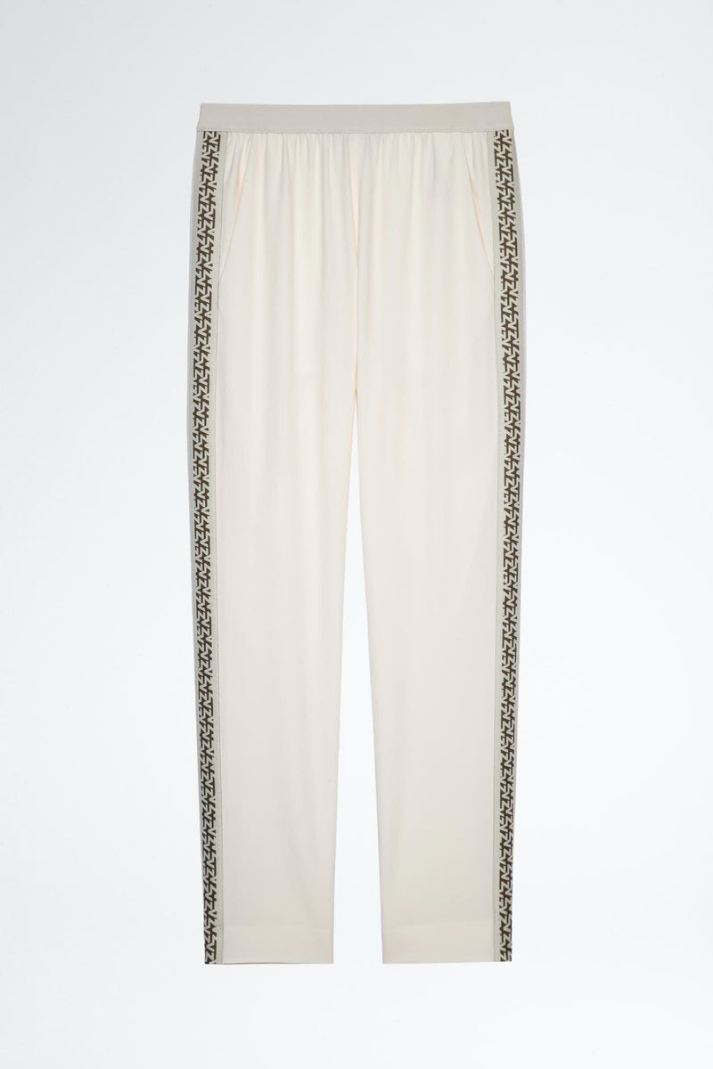 ZADIG ET VOLTAIRE Paula Band Pant - Cream Sz36 NZS