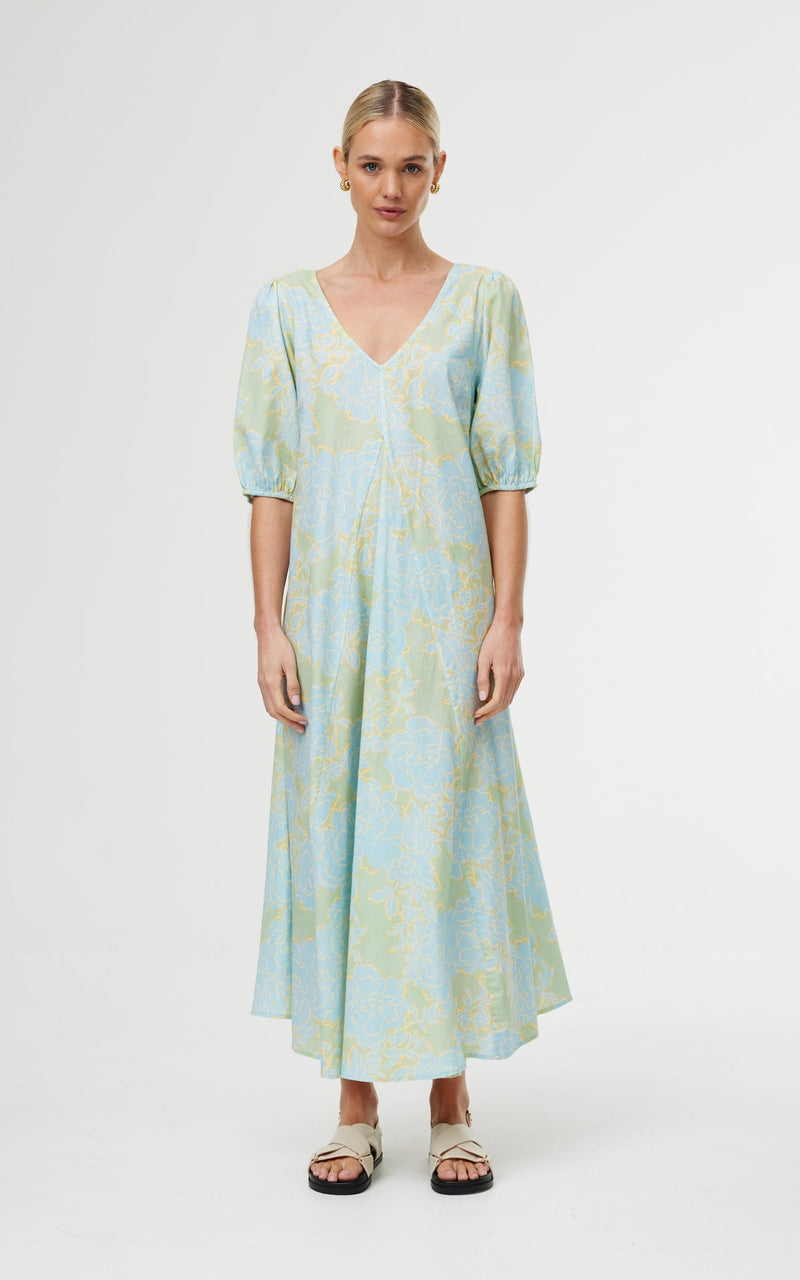 KINNEY June Dress - Ocean Bloom SzXL