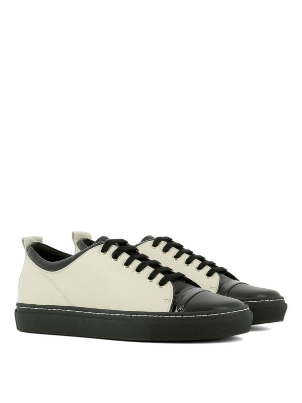 LANVIN Tennis Bicolour Leather Sneakers  EU40