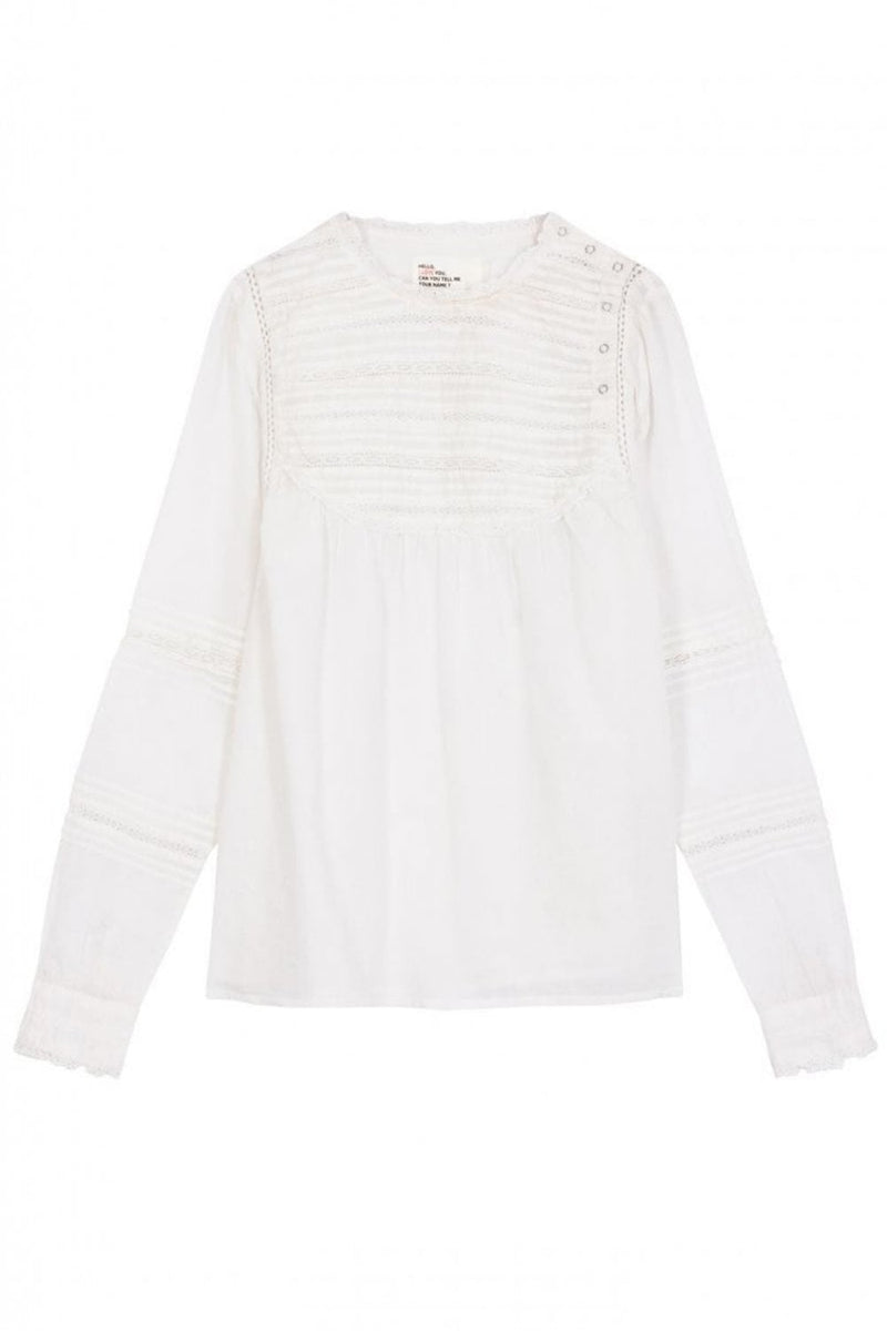 LEON & HARPER Camelia Pretty Blouse - White SzL