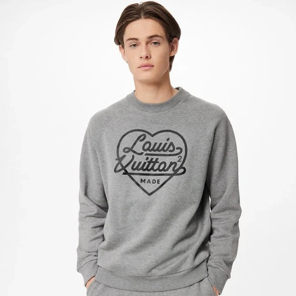 LOUIS VUITTON x Nigo Printed Heart Sweatshirt SzL