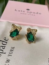 KATE SPADE Pavé Present Studs - Emerald