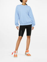 SPORTY & RICH Drink More Water Crewneck - Periwinkle SzL