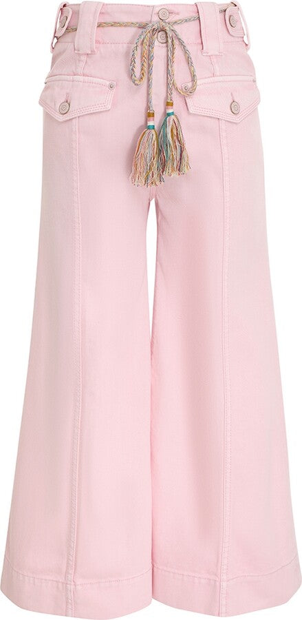 ZIMMERMANN Tiggy Utility Cropped Jeans - Pink Sz26