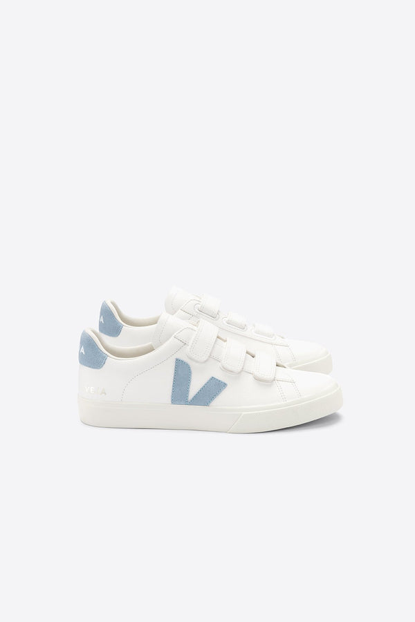 VEJA Recife Logo Extra White/Steel EU41